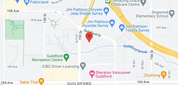 map of 164 15230 GUILDFORD DRIVE